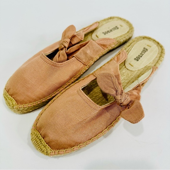 NWOT SOLUDOS ROSE COLOR SLIP ON ESPADRILLE MULES WOMENS SIZE 8 1/2 SHOES COMFY - Picture 6 of 9